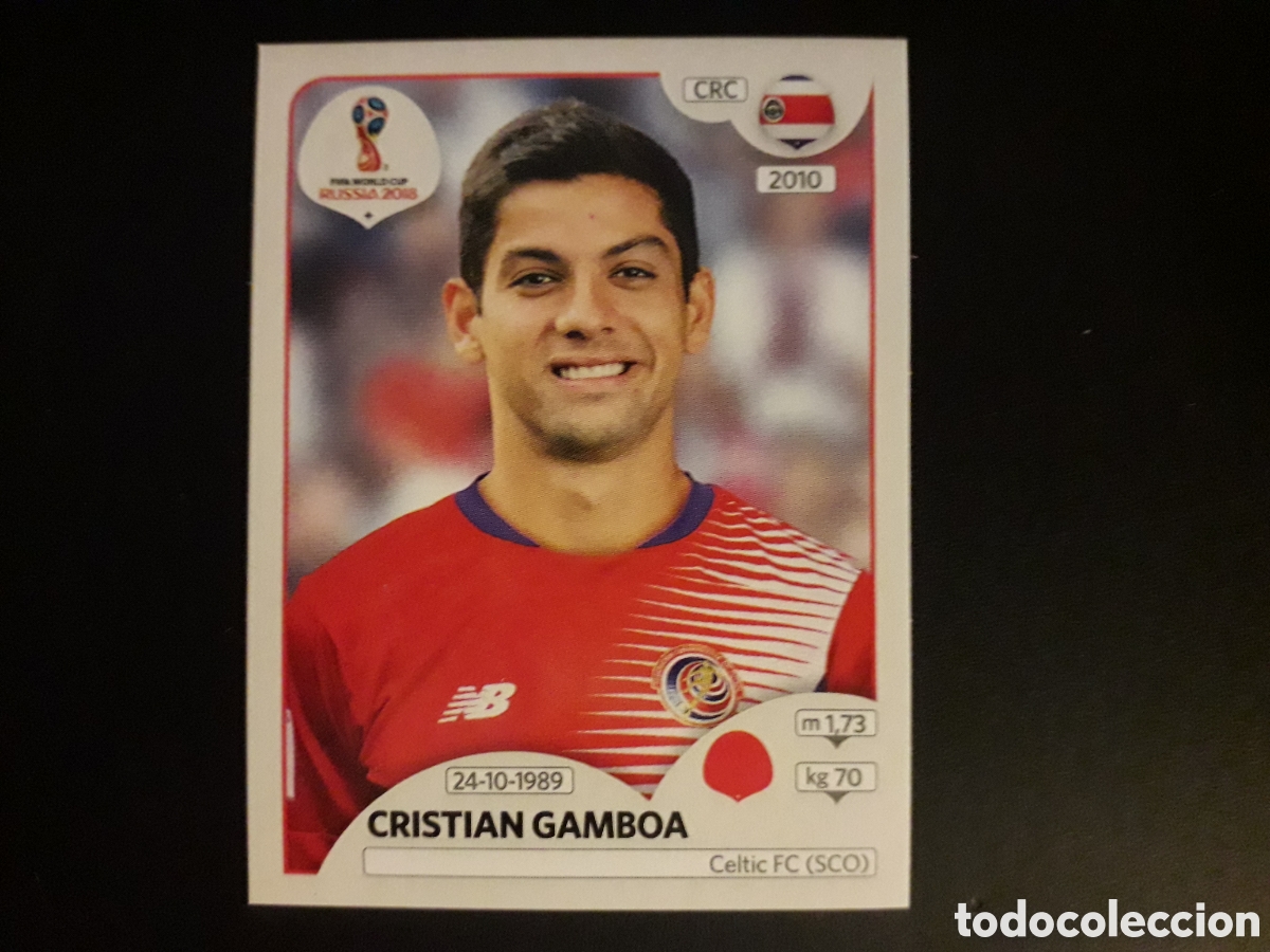 Cartes &agrave; collectionner de Football: GAMBOA COSTA RICA MUNDIAL F&Uacute;TBOL RUSIA RUSSIA 2018 N&deg; 396 PANINI SIN PEGAR PEDIDO M&Iacute;NIMO 3&euro;.