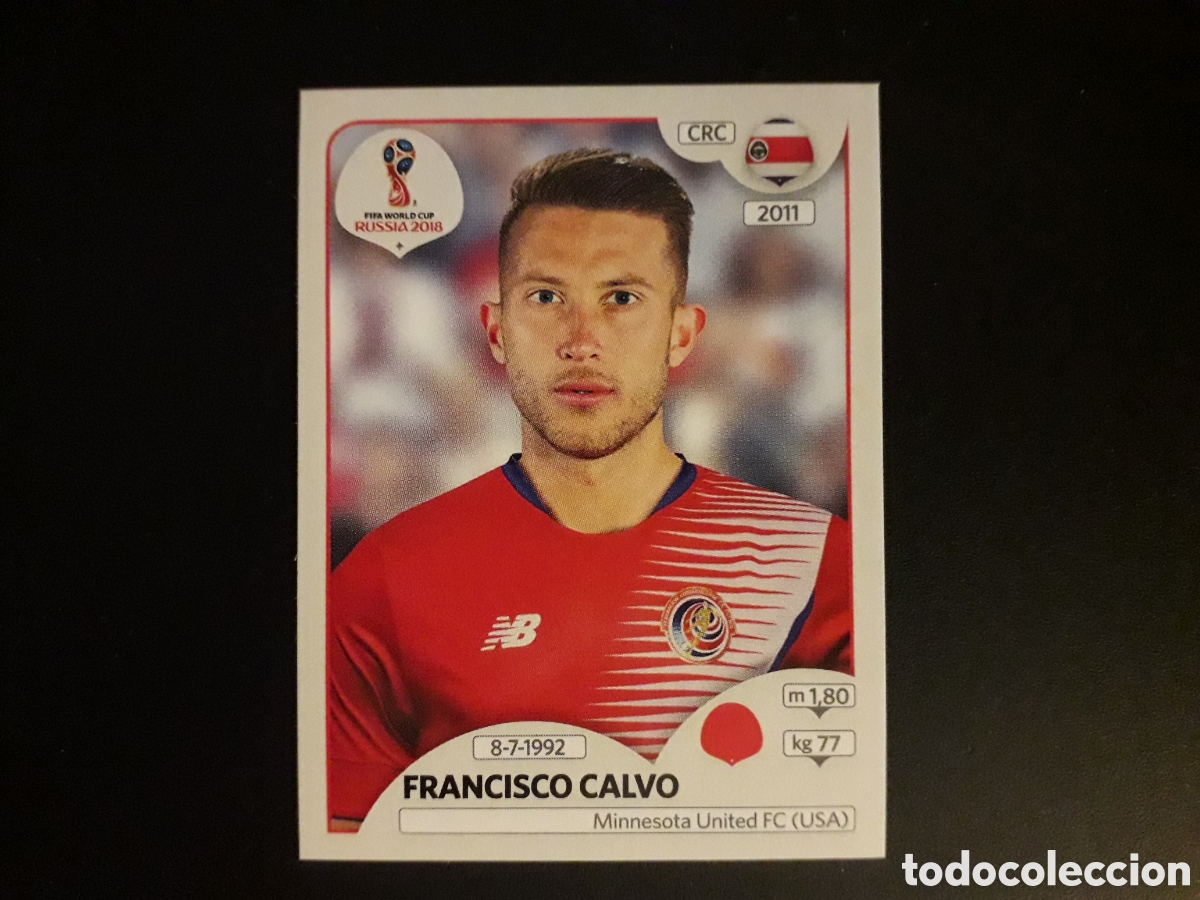Cromos de Futebol: CALVO COSTA RICA MUNDIAL F&Uacute;TBOL RUSIA RUSSIA 2018 N&deg; 398 PANINI SIN PEGAR PEDIDO M&Iacute;NIMO 3&euro;