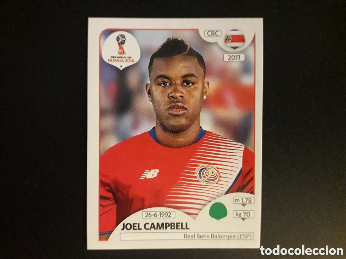 Football Stickers: CAMPBELL COSTA RICA MUNDIAL F&Uacute;TBOL RUSIA RUSSIA 2018 N&deg; 409 PANINI SIN PEGAR PEDIDO M&Iacute;NIMO 3&euro;