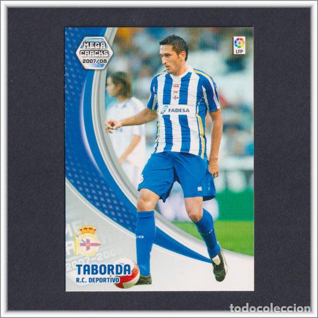Fu&szlig;ball-Sticker: MEGACRACKS 2007 2008 07 08 PANINI TABORDA 107 BIS FICHAJE DEPORTIVO CORU&Ntilde;A LIGA MEGA CRACKS MGK