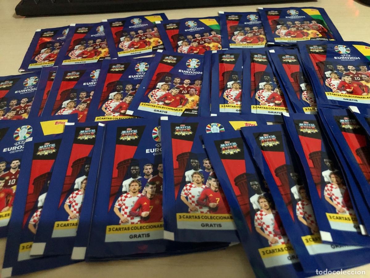 Football Stickers: Sobres VAC&Iacute;OS sin cromos Euro 2024 futbol Lidl Topps precio Unidad Elige cuantos quieres