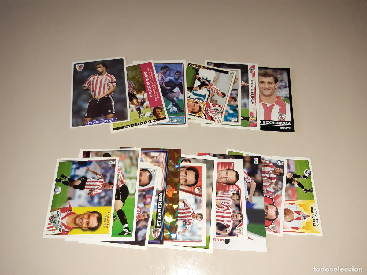 Cartes &agrave; collectionner de Football: Cromos f&uacute;tbol. Joseba Exteberr&iacute;a, lote 21 cromos, desde 1995