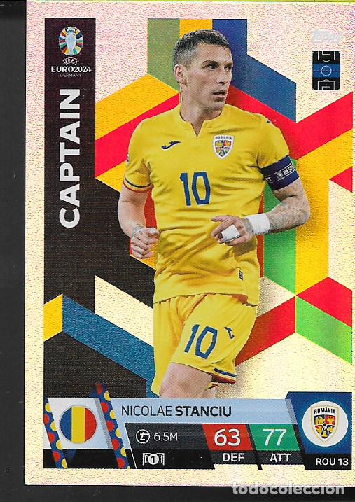 Cromos de Futebol: 13.- STANCIU -CAPTAIN- (RUMANIA) - MATCH ATTAX EUROCOPA 2024 - EURO 2024