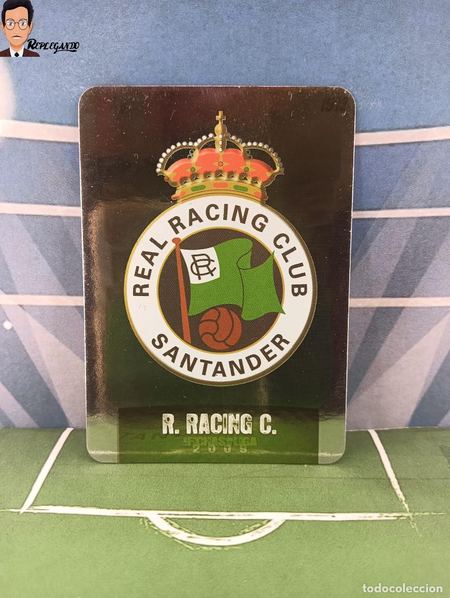Fu&szlig;ball-Sticker: ESCUDO N&ordm; 136 (RACING SANTANDER) BRILLO LISO / 2008 2009 08 09 CROMO MUNDICROMO LIGA LFP CARD MC