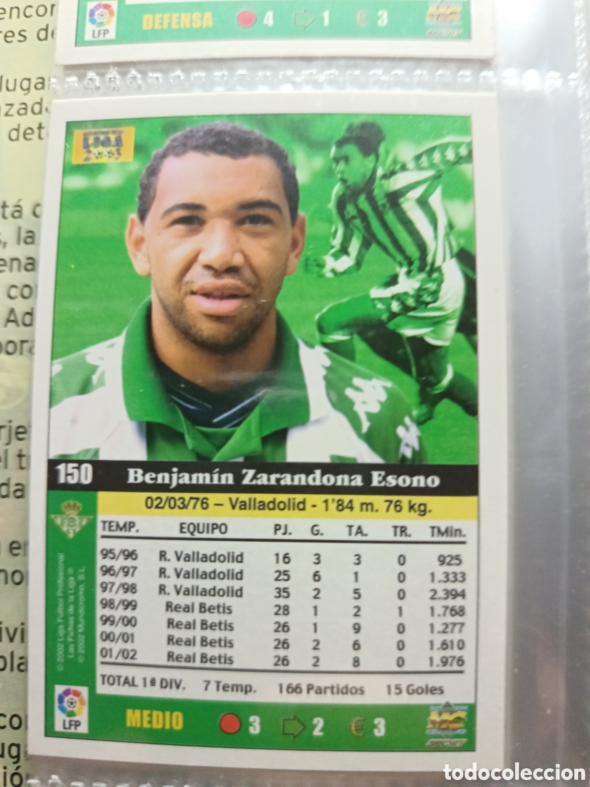 Cromos de f&uacute;tbol: 150 Benjam&iacute;n Mundicromo 2002/2003 - Foto 1