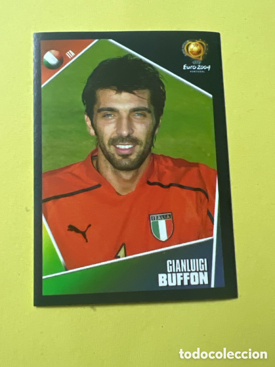 Fu&szlig;ball-Sticker: C774. CROMO FUTBOL EURO 2004 EDITORIAL PANINI 222.BUFFON-ITALIA-NUNCA PEGADO