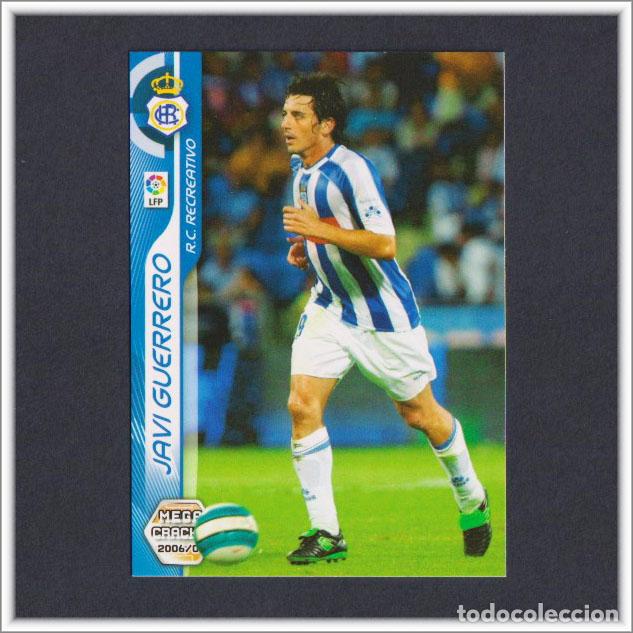 Football Stickers: MEGACRACKS 2006 2007 06 07 PANINI JAVI GUERRERO 488 FICHAJE RECREATIVO HUELVA LIGA MEGA CRACKS MGK