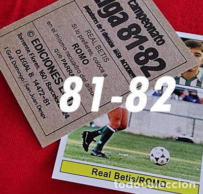 Cromos de f&uacute;tbol: Romo Real Betis custom 81-82 version 2 inedito