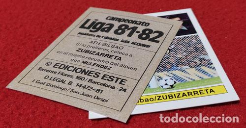 Cromos de f&uacute;tbol: Zubizarreta Athletic de Bilbao custom 81-82
