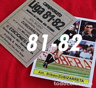 Cromos de f&uacute;tbol: Zubizarreta Ath. Bilbao custom 81-82 version 2 inedito