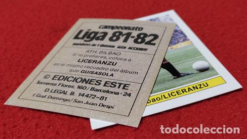 Fu&szlig;ball-Sticker: Liceranzu Athletic de Bilbao custom 81-82 inedito