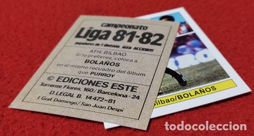 Fu&szlig;ball-Sticker: Bola&ntilde;os Ath. de Bilbao custom 81-82 inedito
