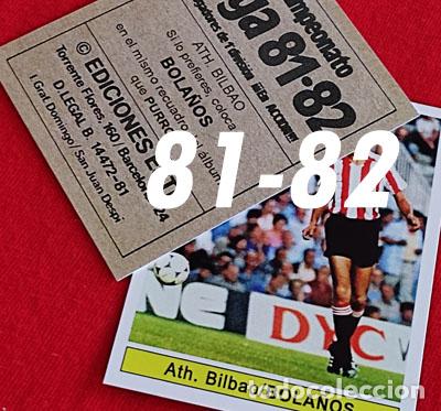 Fu&szlig;ball-Sticker: Bola&ntilde;os Ath. Bilbao custom 81-82 version 2 inedito