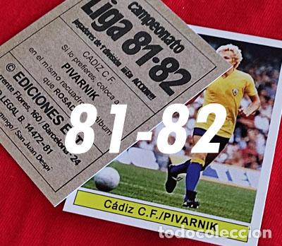 Cromos de f&uacute;tbol: Pivarnik Cadiz C.F. custom 81-82