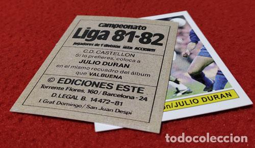 Cartes &agrave; collectionner de Football: Julio Duran C.D. Castellon custom 81-82