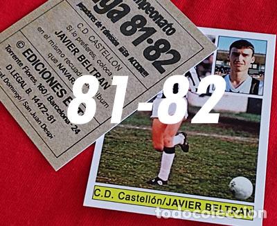 Cromos de f&uacute;tbol: Javier Beltran C.D. Castellon custom 81-82