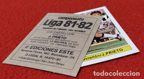 Football Stickers: Julio Prieto C.D. Castellon custom 81-82