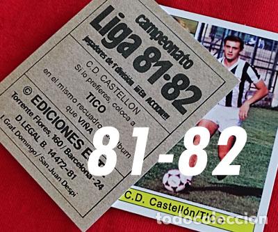 Cromos de f&uacute;tbol: Tico C.D. Castellon custom 81-82