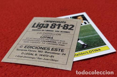 Cromos de f&uacute;tbol: Lotina C.D. Castellon custom 81-82
