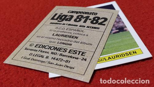 Cromos de f&uacute;tbol: Lauridsen R.C.D. Espa&ntilde;ol custom 81-82