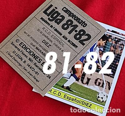 Cromos de f&uacute;tbol: Diez R.C.D. Espa&ntilde;ol custom 81-82