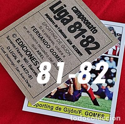 Cromos de Futebol: Fernando Gomes Sporting Gijon custom 81-82 vesion 2