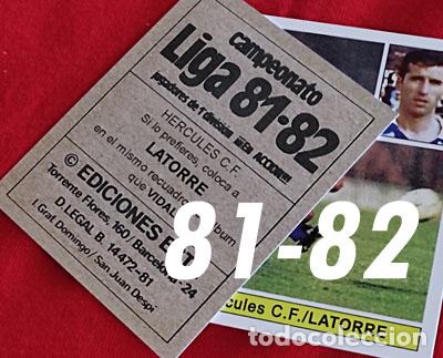 Football Stickers: Latorre Hercules C.F. custom 81-82