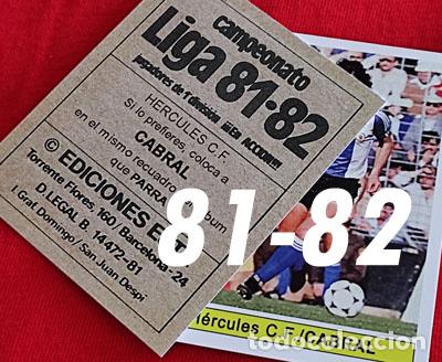 Football Stickers: Cabral Hercules C.F. custom 81-82 version2