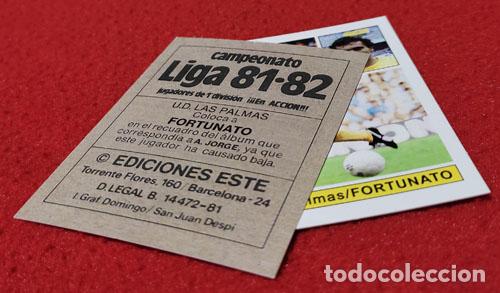 Cromos de f&uacute;tbol: Fortunato U.D. Las Palmas custom 81-82