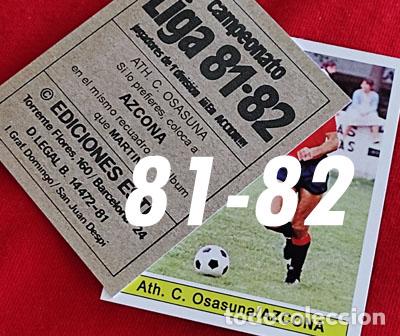Cartes &agrave; collectionner de Football: Azcona Ath. C. Osasuna custom 81-82