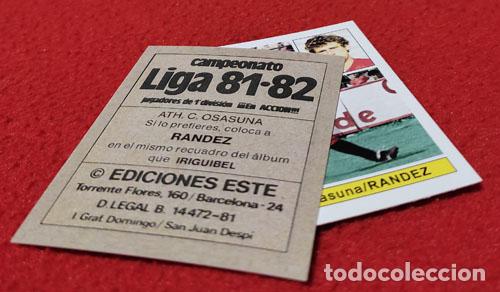 Cartes &agrave; collectionner de Football: Randez Ath. C. Osasuna custom 81-82