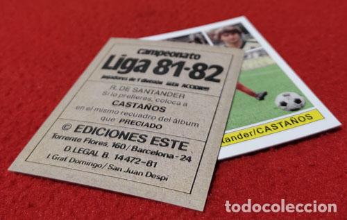 Cromos de f&uacute;tbol: Casta&ntilde;os Racing Santander custom 81-82