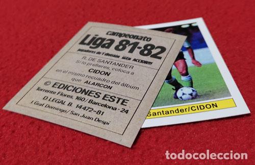 Cromos de f&uacute;tbol: Cidon Racing Santander custom 81-82