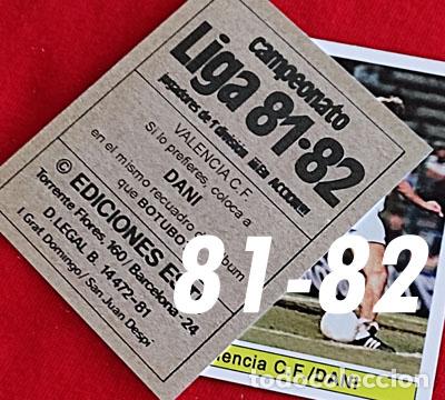 Cromos de f&uacute;tbol: Dani Valencia C.F. custom 81-82