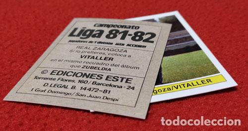 Cromos de f&uacute;tbol: Vitaller Real Zaragoza custom 81-82