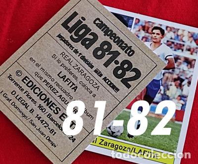 Cromos de f&uacute;tbol: Lafita Real Zaragoza custom 81-82