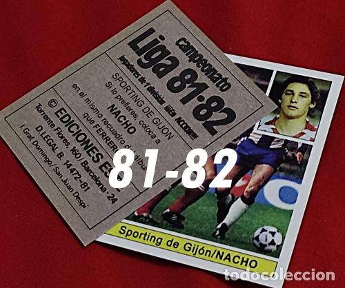 Cromos de Futebol: Nacho Sporting de Gijon custom 81-82 inedito