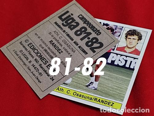 Cartes &agrave; collectionner de Football: Randez Club Ath. Osasuna custom 81-82 version 2 inedito