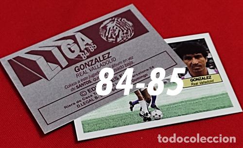 Cromos de f&uacute;tbol: Magico Gonzalez Real Valladolid custom 84-85 inedito