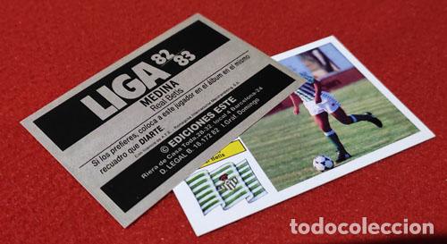 Football Stickers: Medina Real betis custom 82-83