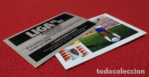Cromos de f&uacute;tbol: Zunzunegui Real Zaragoza custom 82-83
