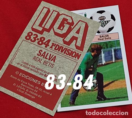 Cromos de f&uacute;tbol: Salva Real Betis custom 83-84