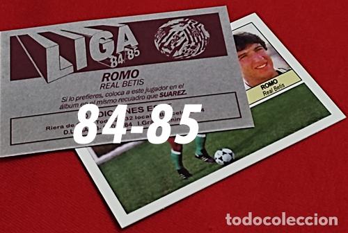 Cromos de f&uacute;tbol: Romo Real Betis custom 84-85 inedito