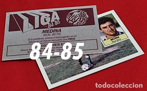 Cromos de f&uacute;tbol: Medina Real Betis custom 84-85 inedito