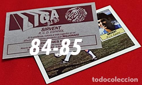 Cromos de f&uacute;tbol: Sirvent R.C.D. Espa&ntilde;ol custom 84-85 inedito