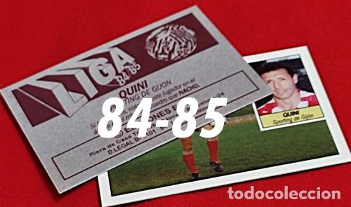 Cromos de f&uacute;tbol: Quini Sporting de Gijon custom 84-85 inedito