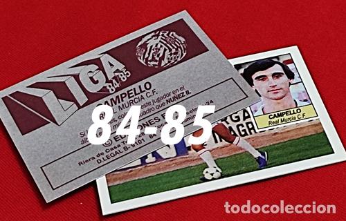 Cromos de f&uacute;tbol: Campello Real Murcia custom 84-85 inedito