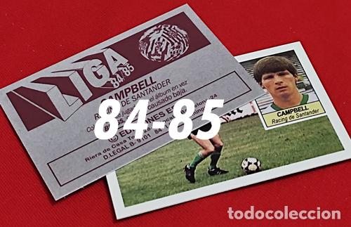 Cromos de f&uacute;tbol: Campbell Racing Santander custom 84-85 inedito