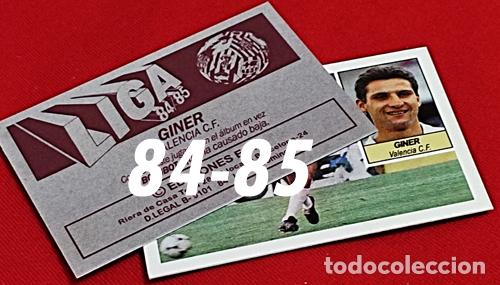 Cromos de f&uacute;tbol: Giner Valencia C.F. custom 84-85 inedito