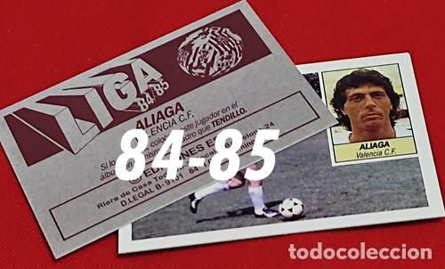 Cromos de f&uacute;tbol: Aliaga Valencia C.F. custom 84-85 inedito